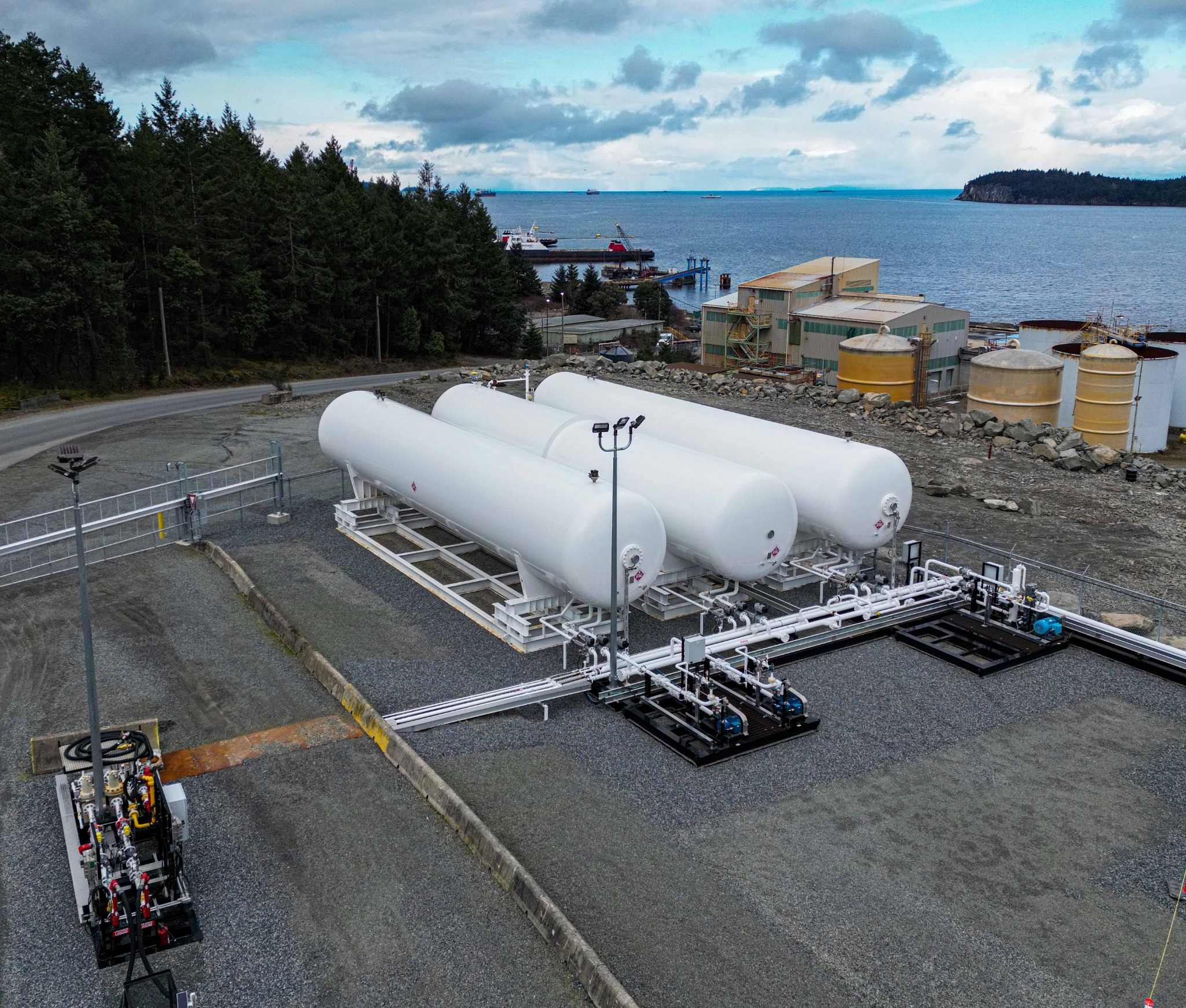 Propane storage and loading infrastructure at Orca Pacific Terminal