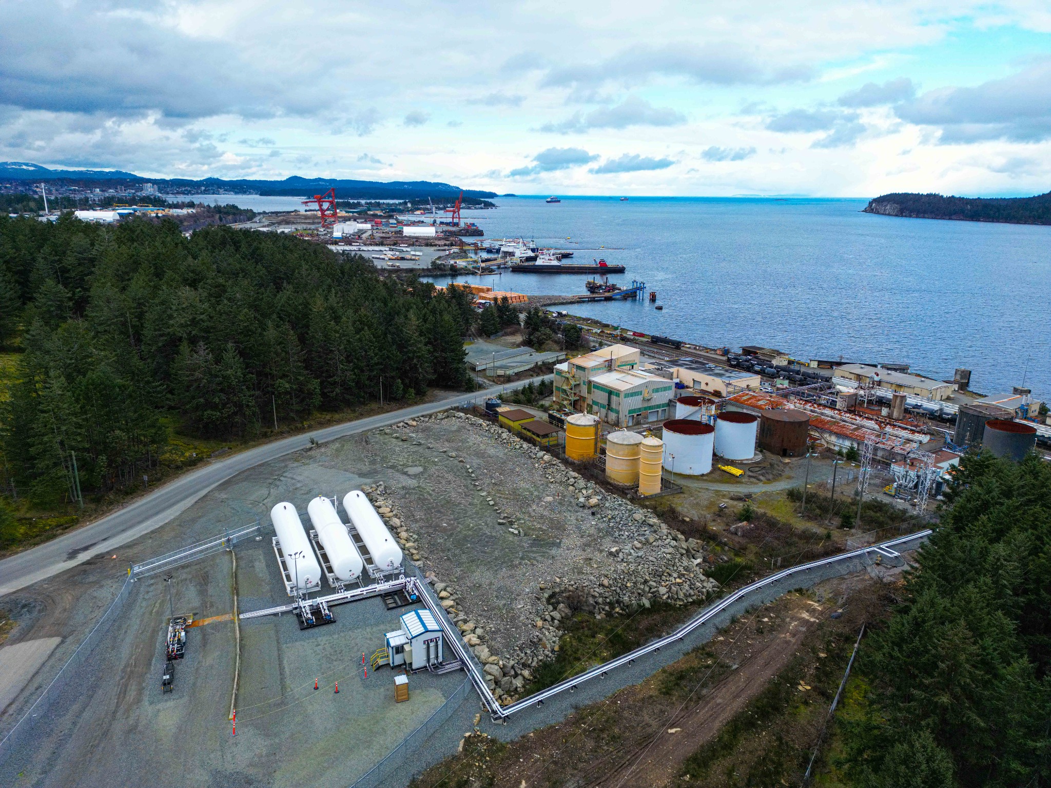 Orca Pacific Terminal overlooking the Port of Nanaimo